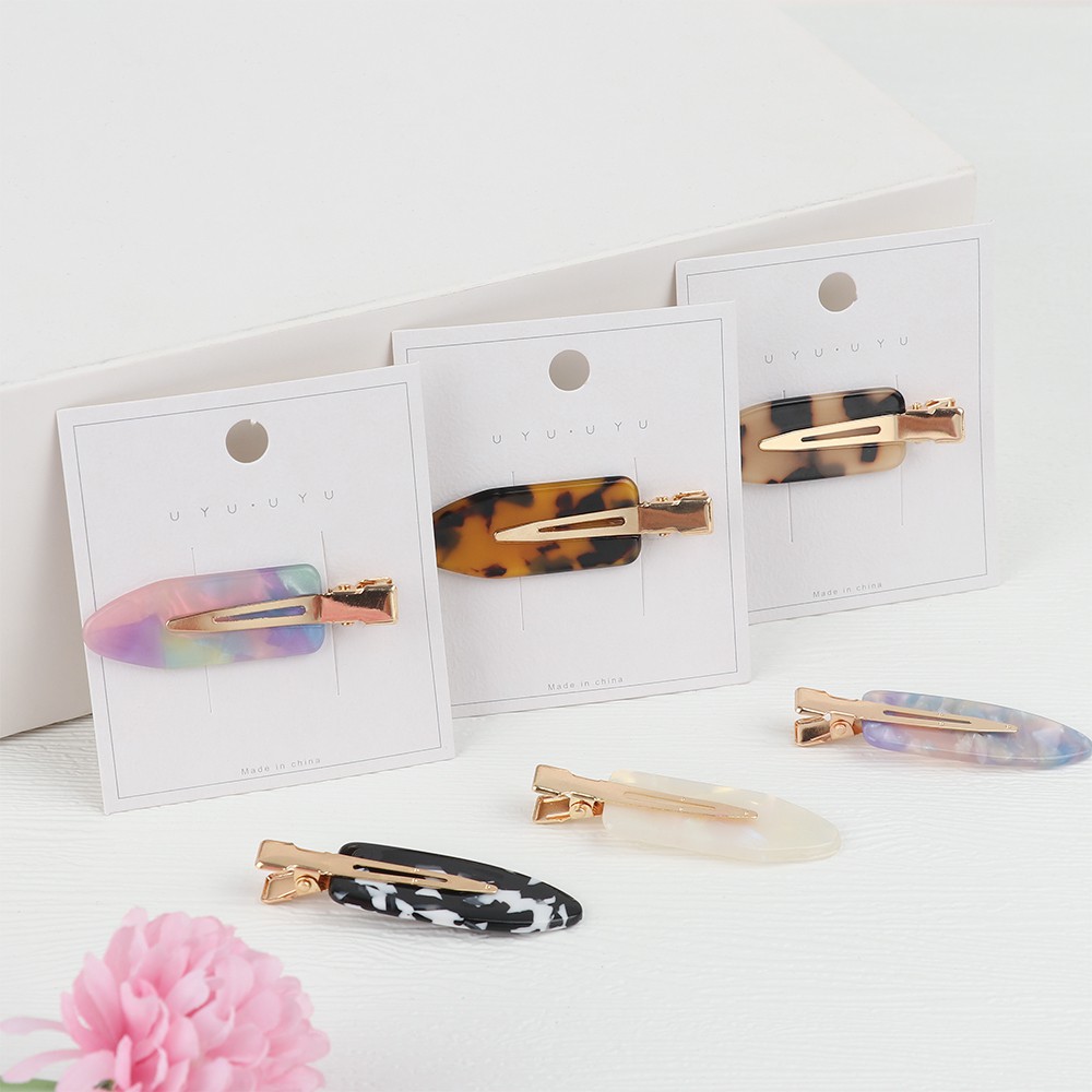 (Hàng Mới Về) Kẹp Tóc Không Đường May Tạo Kiểu Tóc Thời Trang Cho Nữ