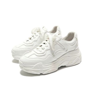 Giày thể thao sneaker nữ mới nhất viền số bảy HAPU trắng
