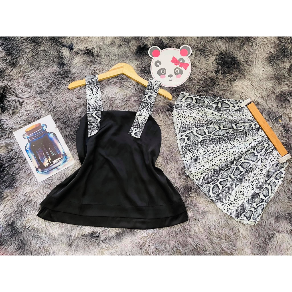 Bộ lụa tơ tằm 2 dây quần đùi, bộ lụa tơ tằm 2 dây sang chảnh | BigBuy360 - bigbuy360.vn