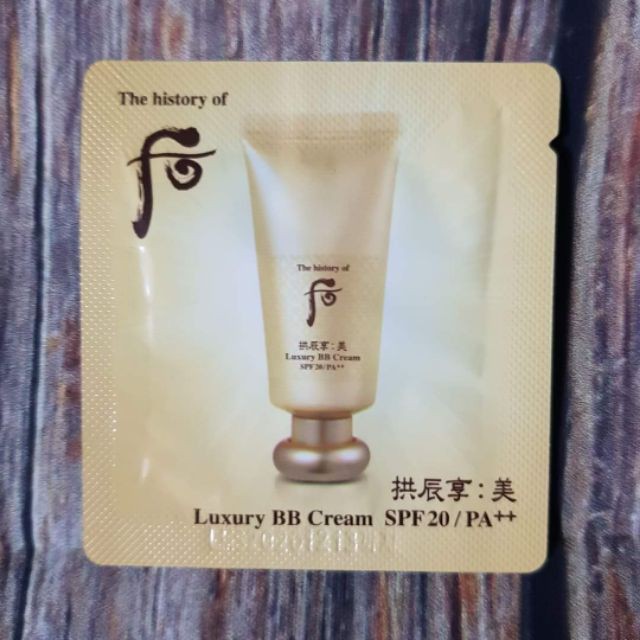 10 gói Kem nền BB Whoo mi luxury