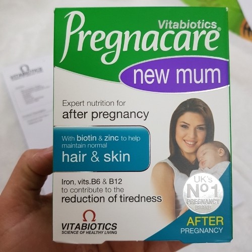 Vitamin tổng hợp Pregnacare New Mum (56v) cải thiện tóc và da cho phụ nữ sau sinh, UK