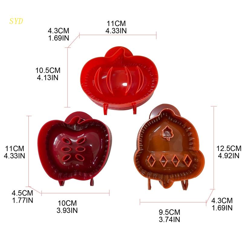 Tốt Nhất Bộ 3 Khuôn Làm Bánh Pie Crust Pie Mini Hình Quả Táo Và Bắp Dùng Làm Quà Tặng L