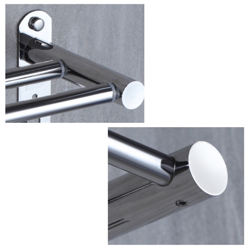 Giá Treo Khăn 3 Tầng Bằng Thép Không Gỉ Có Thể Điều Chỉnh Linh Hoạt Tiện Dụng