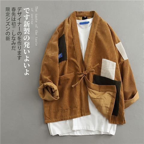 Áo Khoác Cardigan Vải Nhung Dáng Rộng Phong Cách Retro Thời Trang Xuân Thu Mới Cho Nam