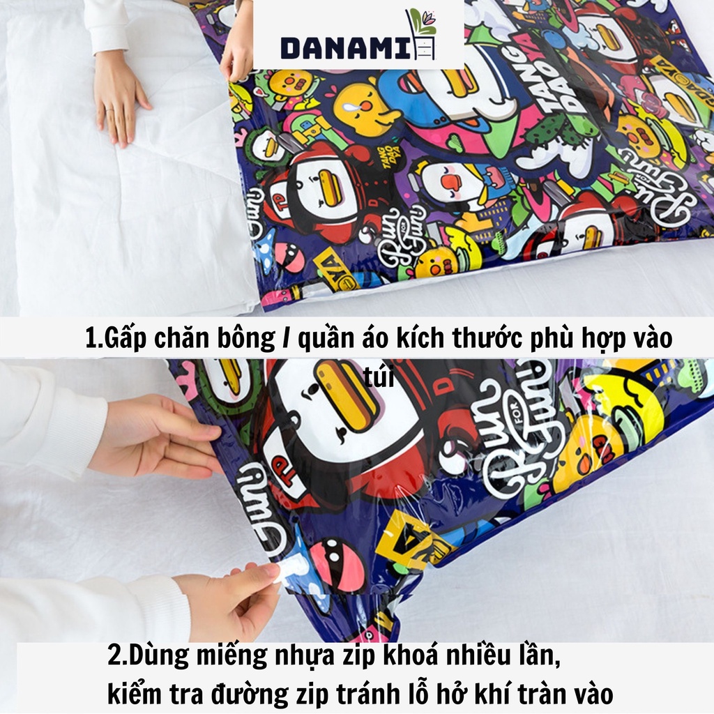 Túi hút chân không  – Túi hút chân không đựng quần áo, chăn màn mền, gọn gàng, chống mốc - Danami store