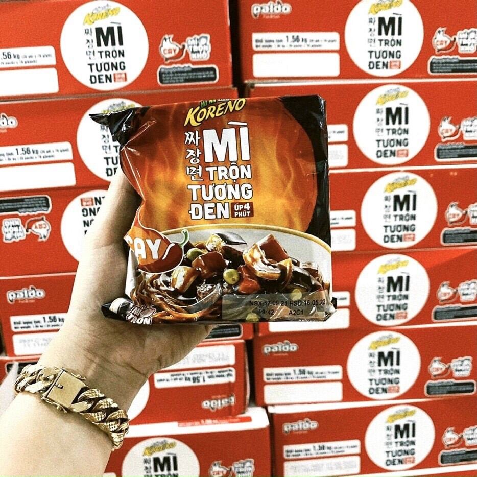 Thùng 20 gói Mì trộn tương đen KORENO Hàn Quốc gói 78g | BigBuy360 - bigbuy360.vn