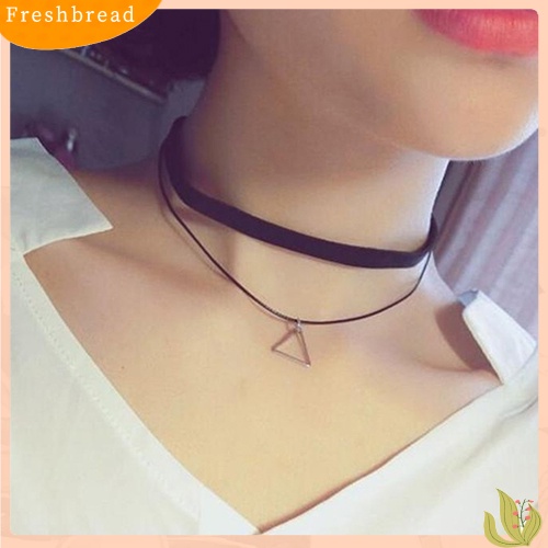 Vòng cổ choker 2 lớp mặt hình tam giác thời trang xinh xắn