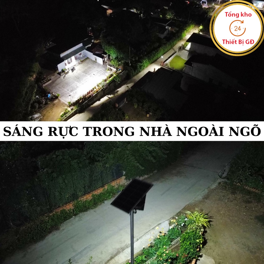 Đèn năng lượng mặt trời 200w công suất đủ pin 35.000mAh sáng 12-15h liên tục