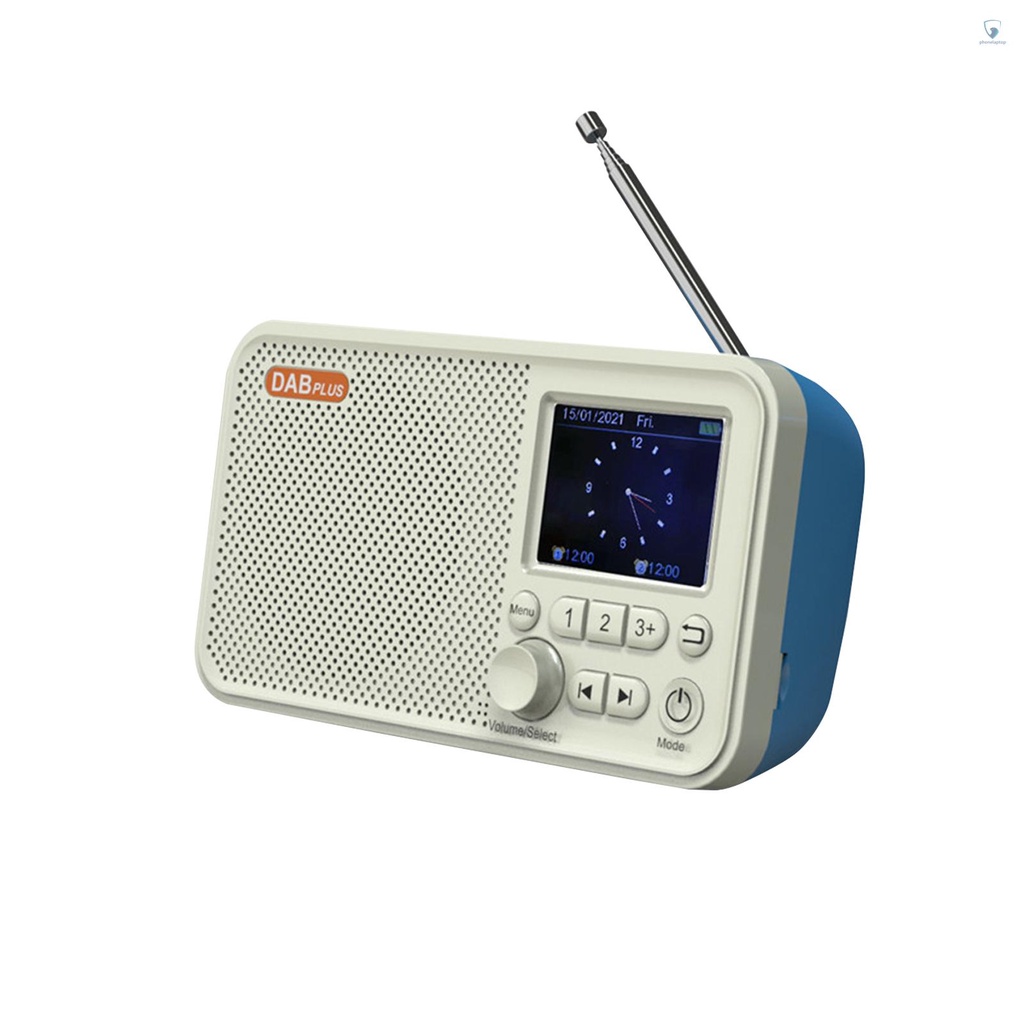 Radio kỹ thuật số DAB FM USB di động có chức năng báo động BT5.0 và tai nghe hỗ trợ thẻ nhớ