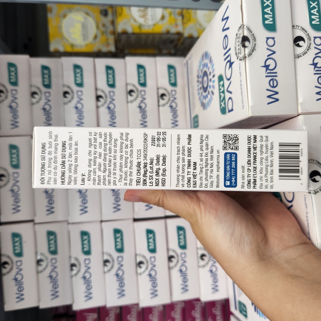 WellOva Max - Bổ Trứng Hỗ Trợ Mang Thai Tự Nhiên