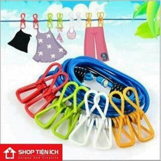 Dây phơi đồ có kẹp sắt thông minh
