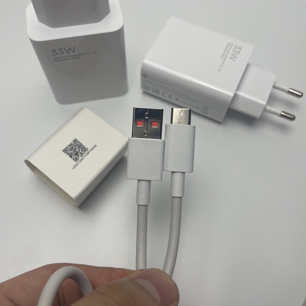 Bộ sạc Xiaomi 33W công nghệ Turbo sạc các dòng xiaomi cực nhanh, hàng mới chuẩn chính hãng | Bảo hành 12 tháng