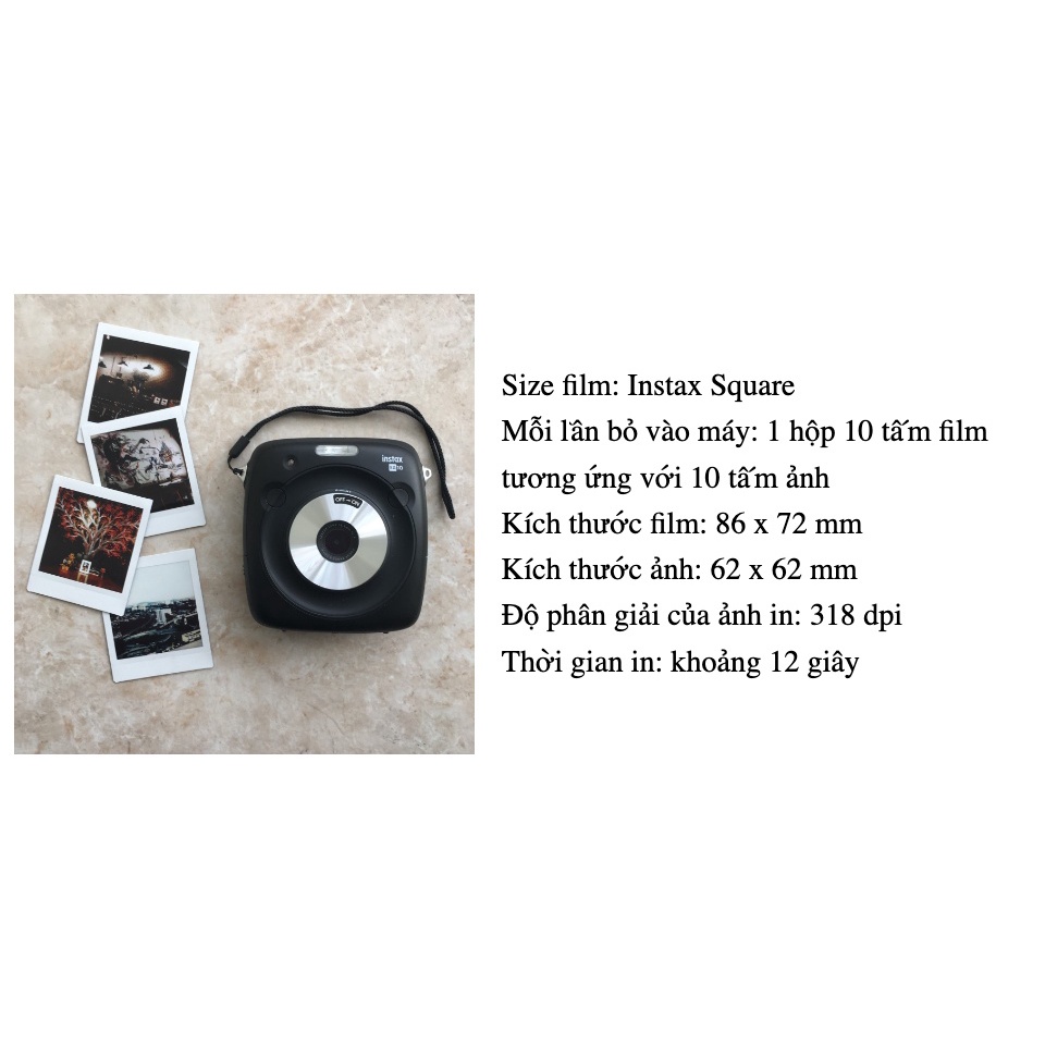 Phim chụp ảnh lấy liền Instax Square WW2