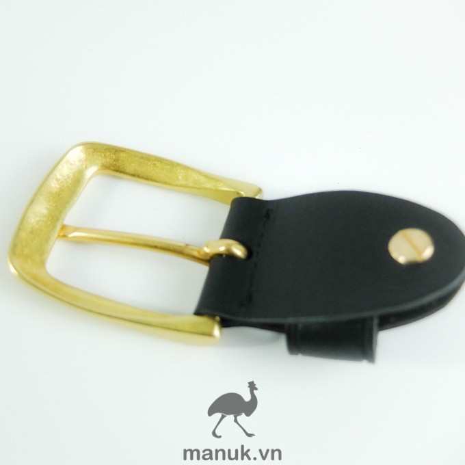 Mặt thắt lưng nam đồng đúc BN6 | Bộ đầu khoá thắt lưng đồng đúc dùng cho bảng dây 3.8cm - 3.9cm