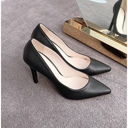 PAMELA - Giày Cao Gót Nữ Mũi Nhọn Công Sở Thanh Lịch Da Mờ (7cm) - Gi05