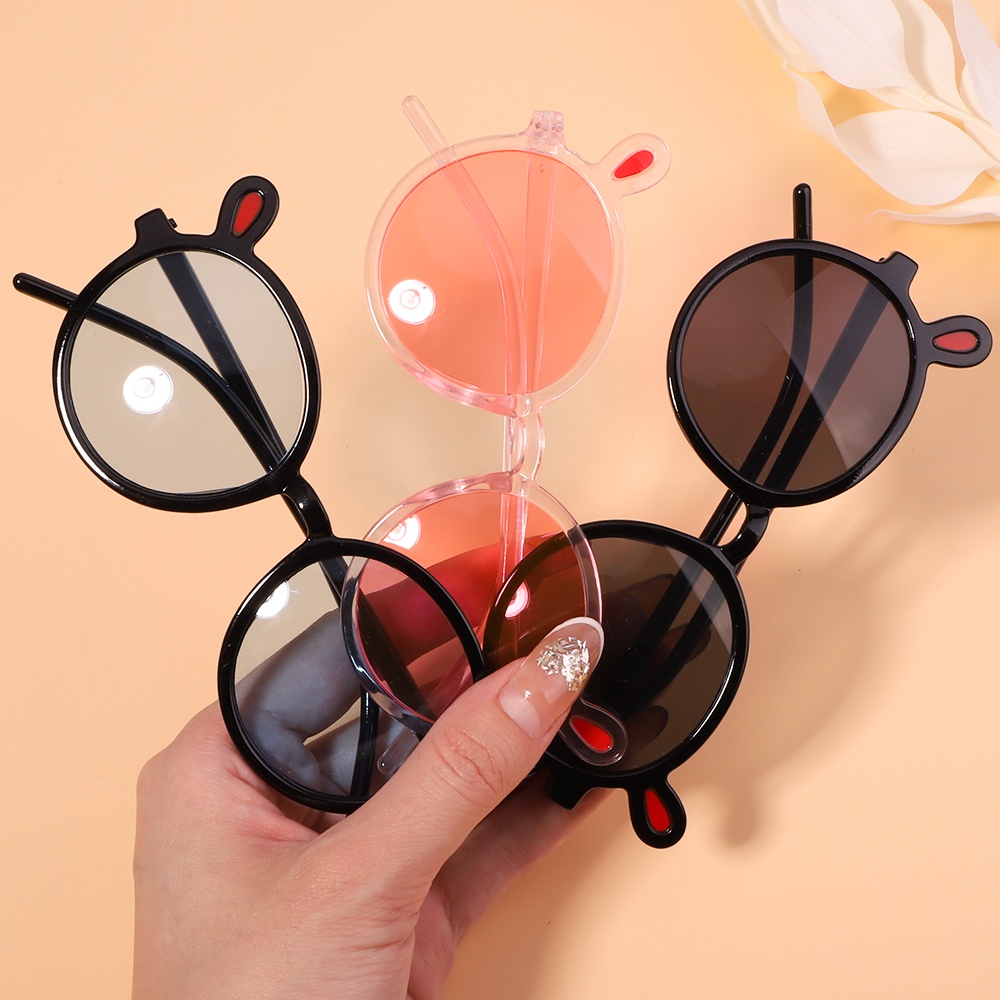 Kính mát KIDSBOWS gọng tròn chống tia UV kiểu dáng hoạt hình dễ thương thời trang mùa hè cho bé