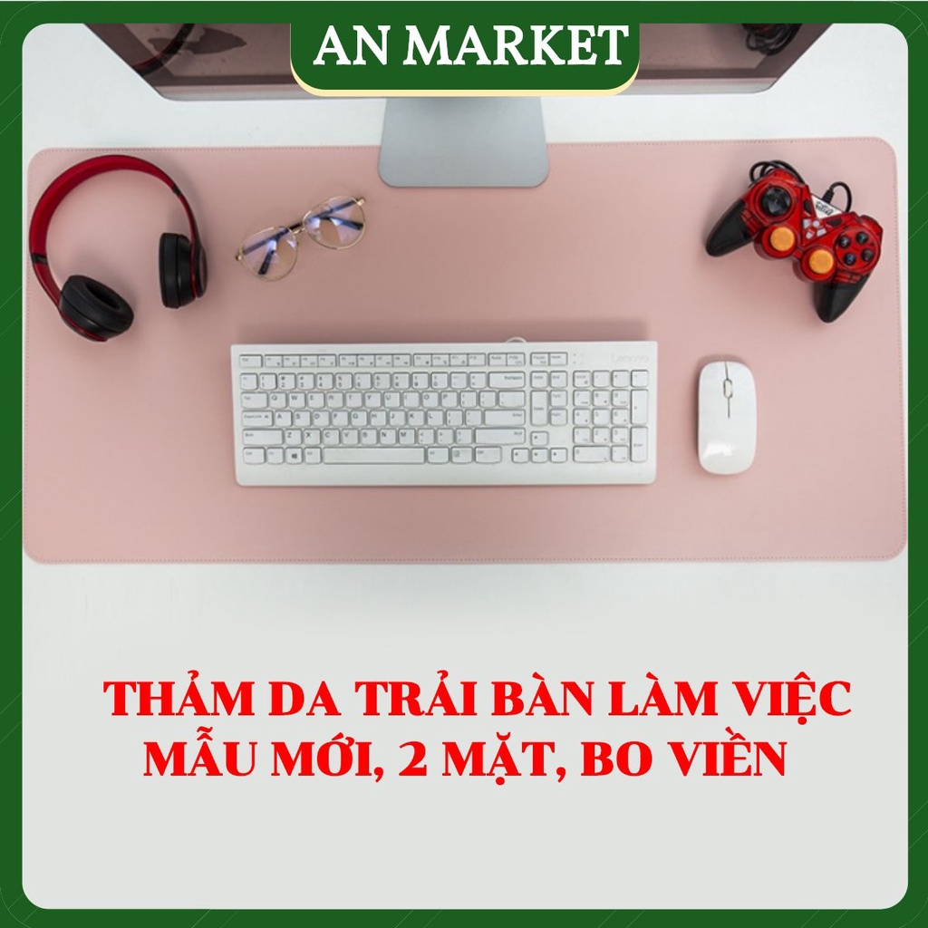 Miếng Da PU Lót Bàn Làm Việc DeskPad Cỡ Lớn 120x60, 120x50, 100x50, 80x40 Kiêm Tấm Lót Chuột Size Lớn