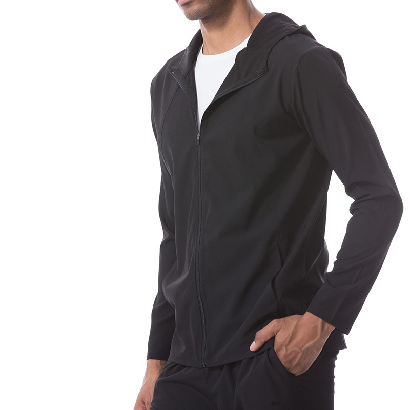 Áo Khoác Thể Thao Có Mũ Trùm Đầu Màu Đen Size Lớn 3xl Nhanh Khô Thoáng Khí Thời Trang Mùa Xuân Cho Nam 47