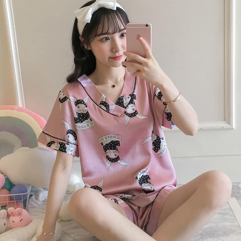 [HOT SALE] Đồ ngủ lụa cọc đáng yêu - Mã RE154