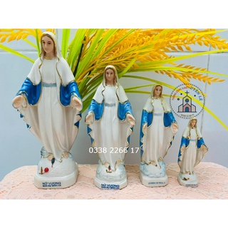 208. Đức Mẹ ban ơn gốm sứ 11cm