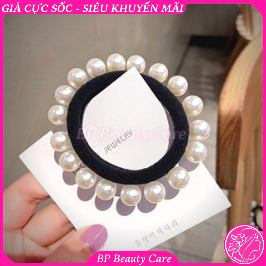 Cột tóc đính ngọc trai nhân tạo phong cách hàn quốc thanh lịch,sang trọng,bền đẹp cho bạn gái