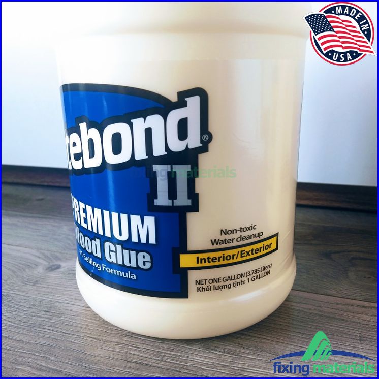 Keo dán gỗ CHÍNH HÃNG Titebond II Premium Wood Glue, Chai xanh 3.785L, Made in USA