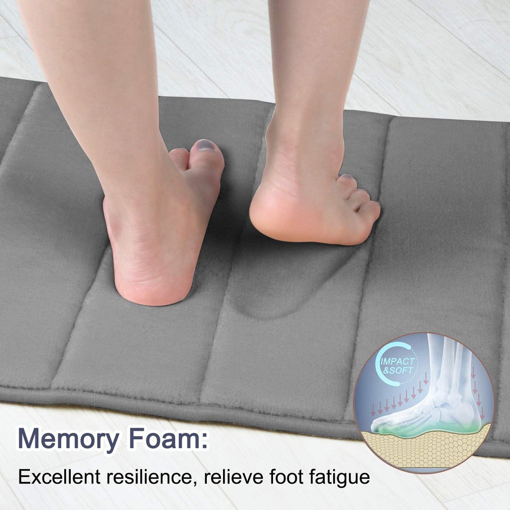 Thảm Lót Nhà Tắm Mềm Mại Siêu Thấm Hút Chống Trượt Dễ Giặt Máy Tiện Dụng