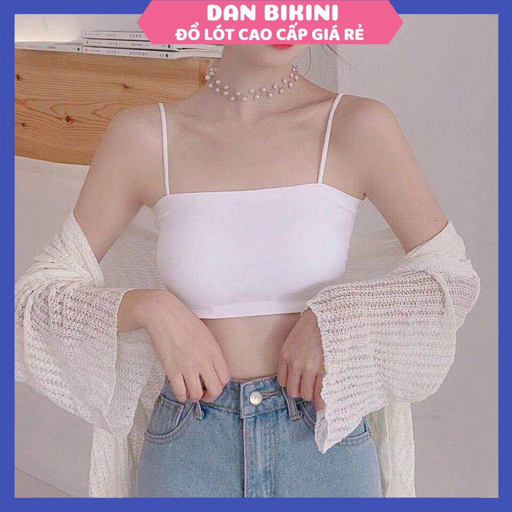 Áo Bra Nữ đúc su trơn quây 2 dây Không Gọng Nâng Ngực tôn vòng một gợi cảm mẫu T111