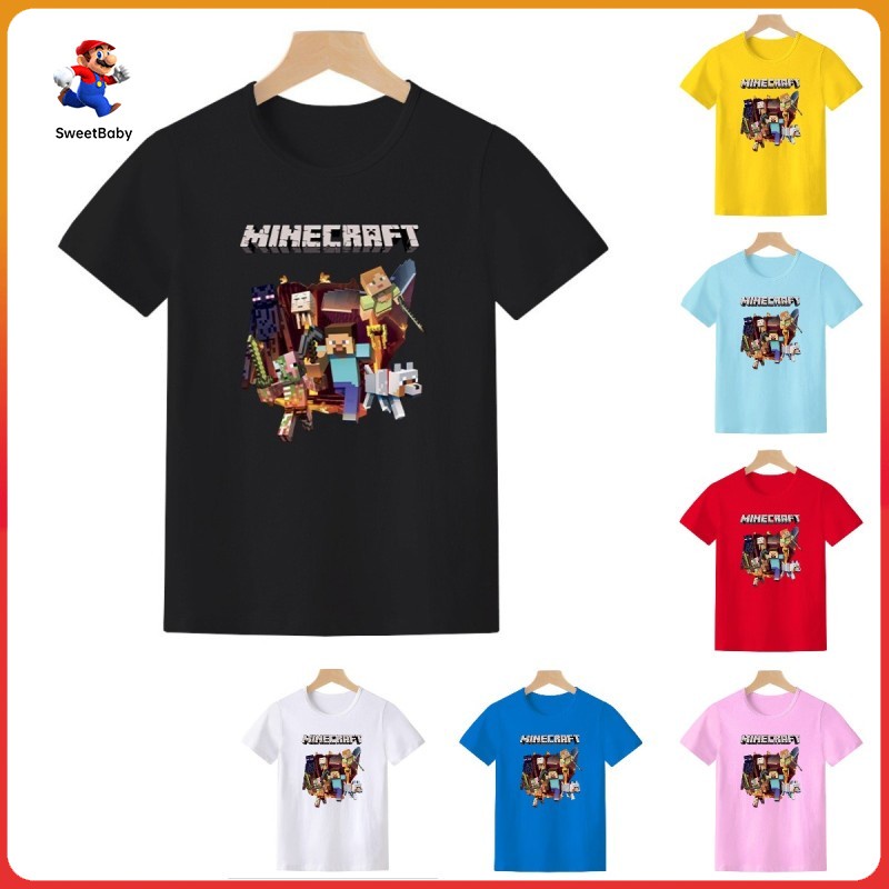 Áo thun cotton tay ngắn mùa hè cho bé gái từ 2-12 tuổi