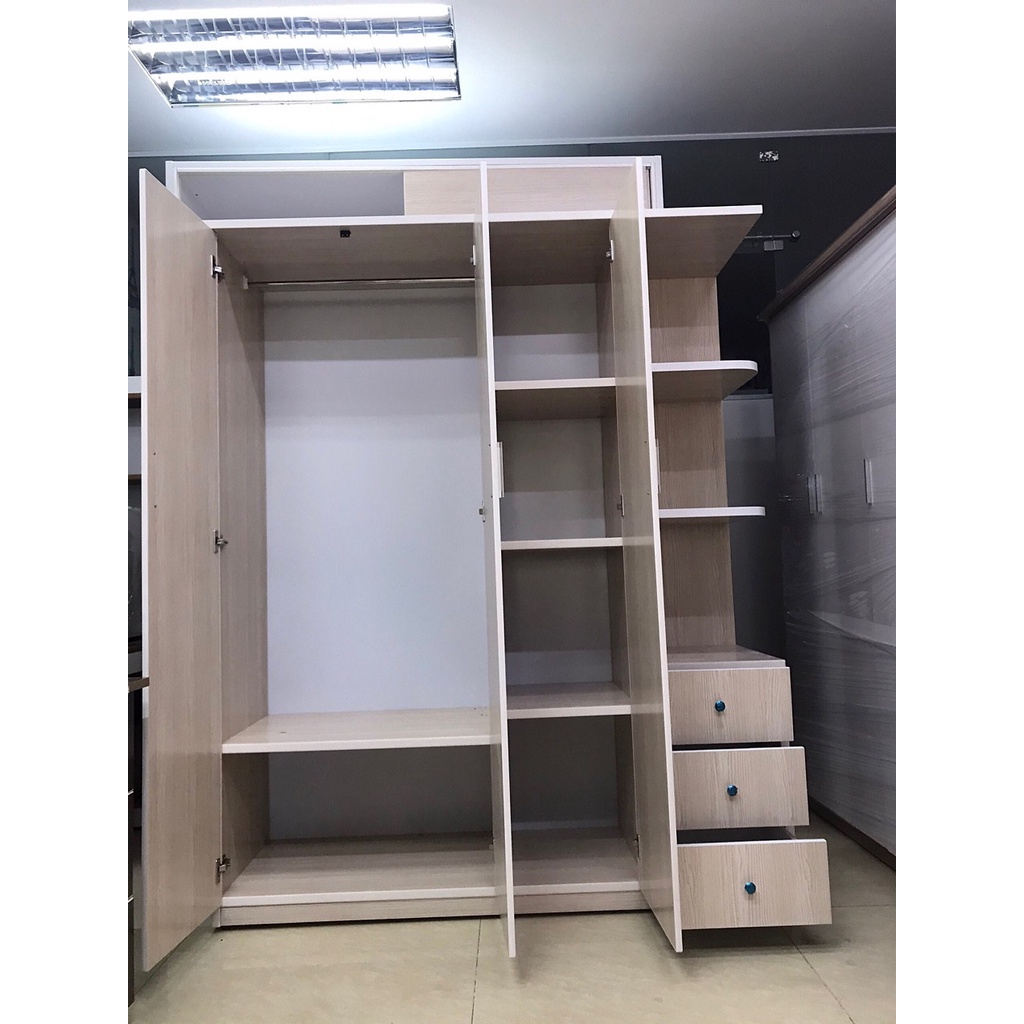 Tủ quần áo chất lượng Juno Sofa (Màu vân gỗ sồi trắng)