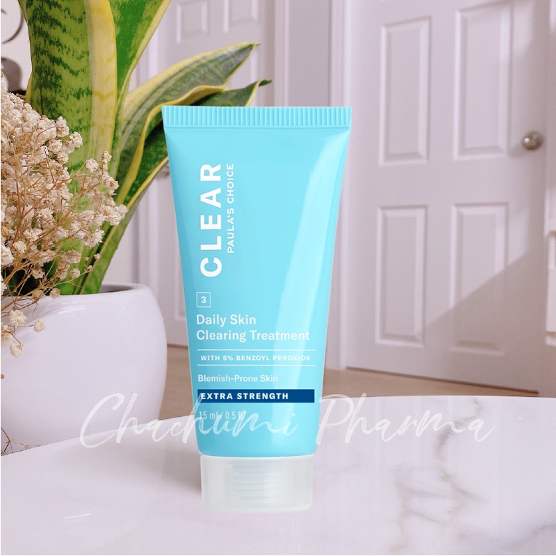 Chấm mụn 5% Benzoyl Peroxide Paula's Choice Clear Extra Strength Daily Skin giảm sưng chuyên sâu 67ml