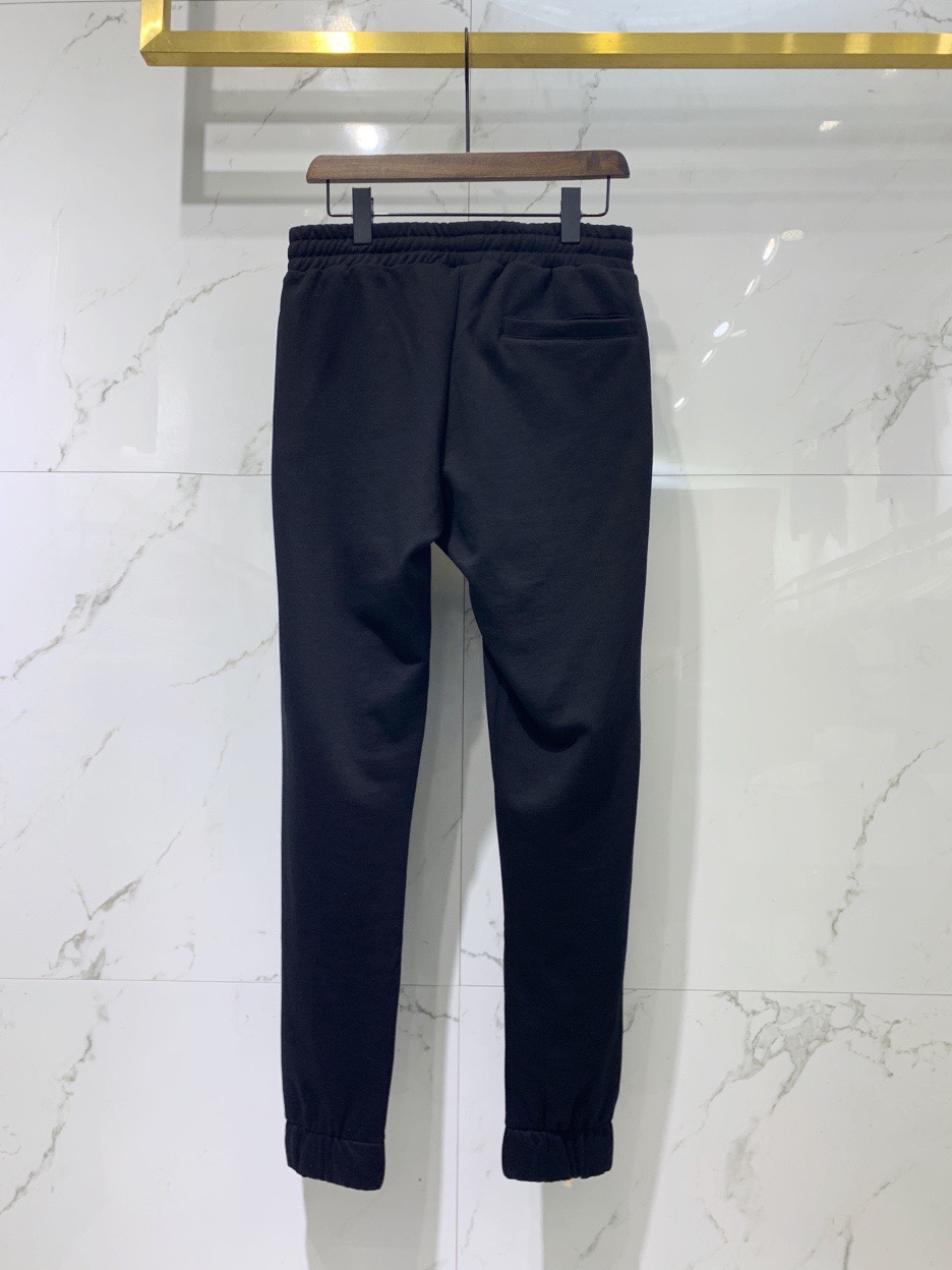 D0LCE & GABBA Fall 2020 new men's pants with logo embroidered shoes, cotton casual pants, elastic waistband