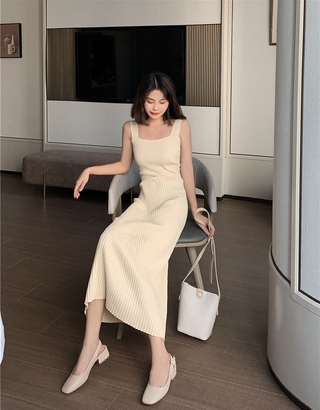 Đầm Thời Trang Nhấn Eo Thanh Lịch Cho Nữ