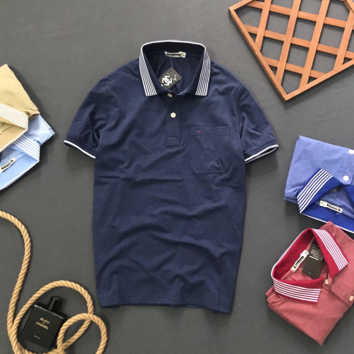 Áo polo nam thêu logo chữ A vải cotton cao cấp | BigBuy360 - bigbuy360.vn