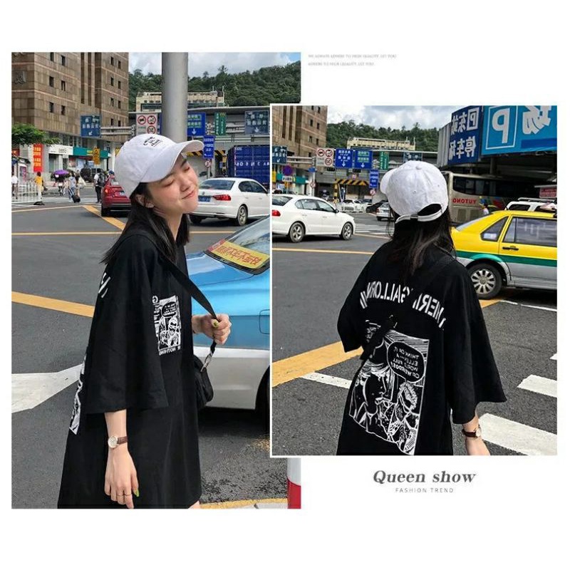 Áo Thun Nữ Tay Lỡ Form Rộng Unisex Ulzzang