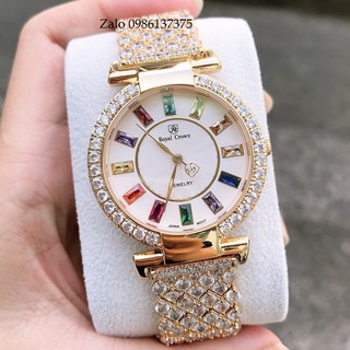 Đồng Hồ Royal Crown Nữ 4604 Chính Hãng (Đá Vàng)