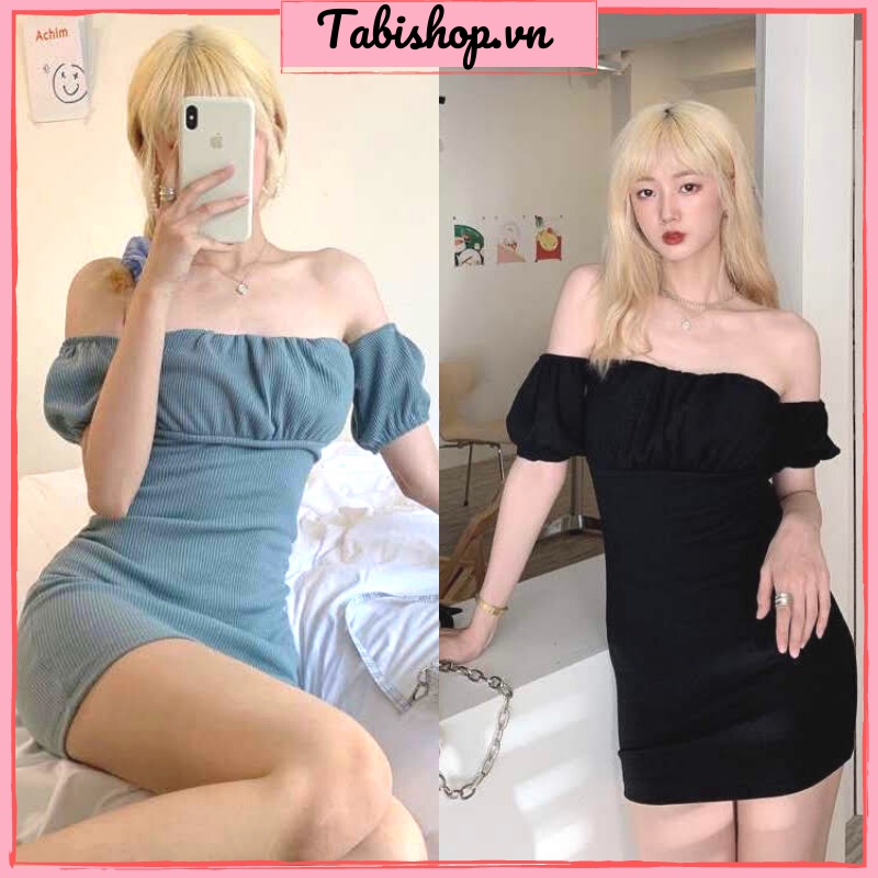 Đầm body trễ vai Tabishop Váy nữ ôm kiểu sexy sang chảnh đi chơi đi tiệc