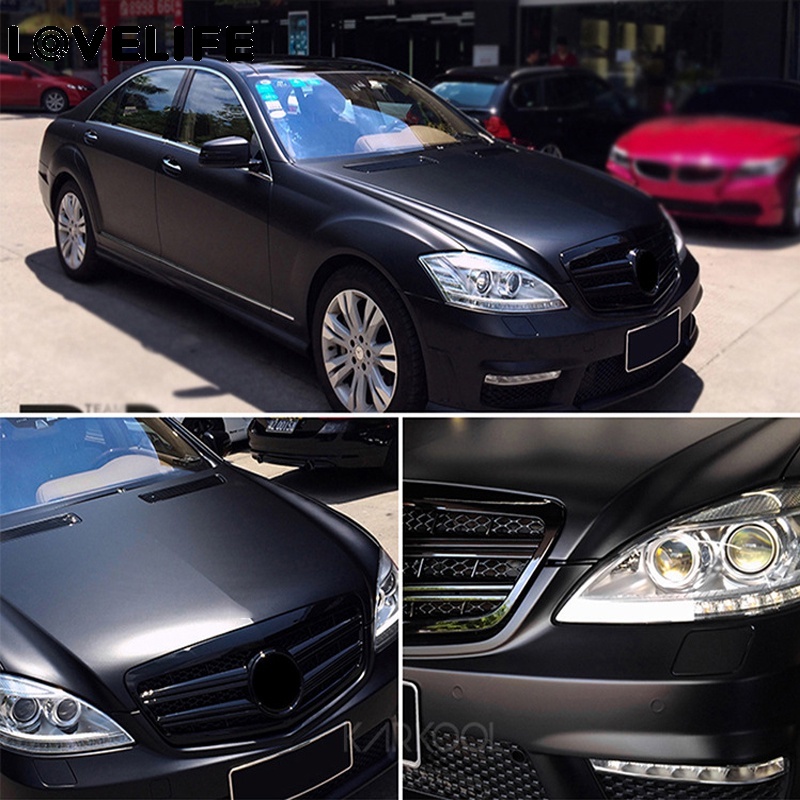 Cuộn Giấy Dán Decal Vinyl Màu Nhám Cho Xe Hơi 10x100cm 30x100cm