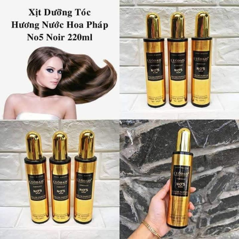 Loại 1 - Xịt dưỡng tóc & Kem xả khô hương nước hoa Cocoesl - No5 ASBOULE