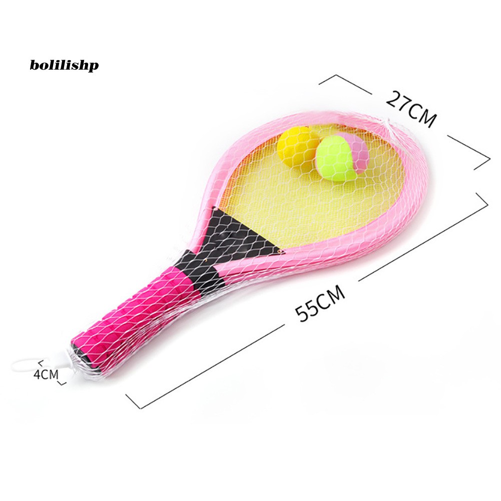 1 Cặp Vợt Tennis Kèm 2 Trái Banh Đồ Chơi An Toàn Cho Bé