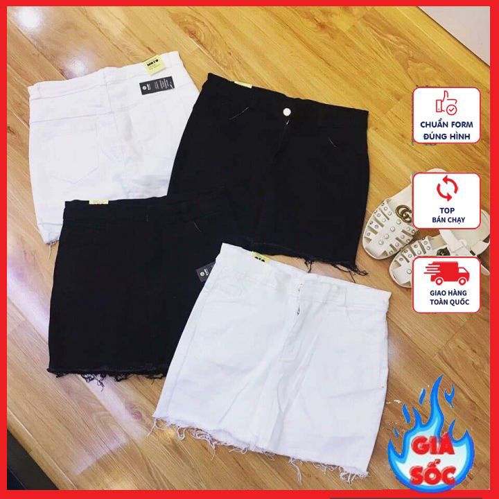 Quần Váy Trơn Tua Rua Thật Cá Tính Chất Kaki Jean Co Giãn Hàng Đẹp Chuẩn Mẫu