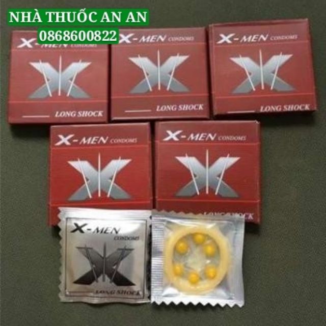 COMBO 10 HỘP BAO CAO SU 6 BI MEN