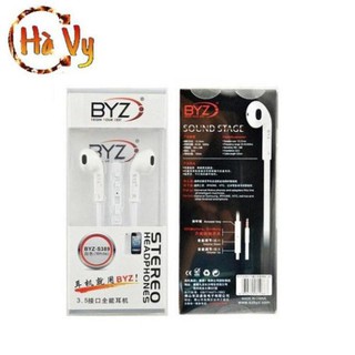Tai nghe byz s389 chính hãng tai nghe dây dẹt/ chống đứt