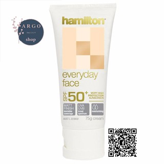 Kem chống nắng cho da mặt Hamilton SPF 50+ Everyday Face Cream 75gr