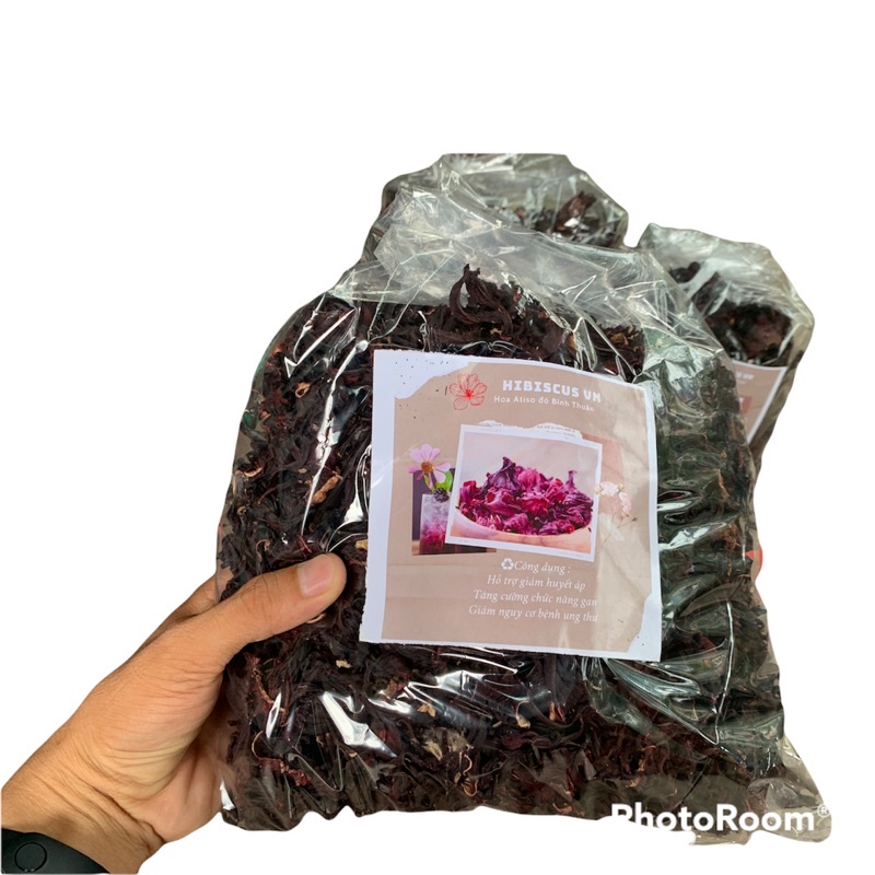 Trà hoa atiso đỏ, hibiscus, hoa dâm bụt khô sấy khô tự nhiên thanh nhiệt cơ thể - Gói 500gram