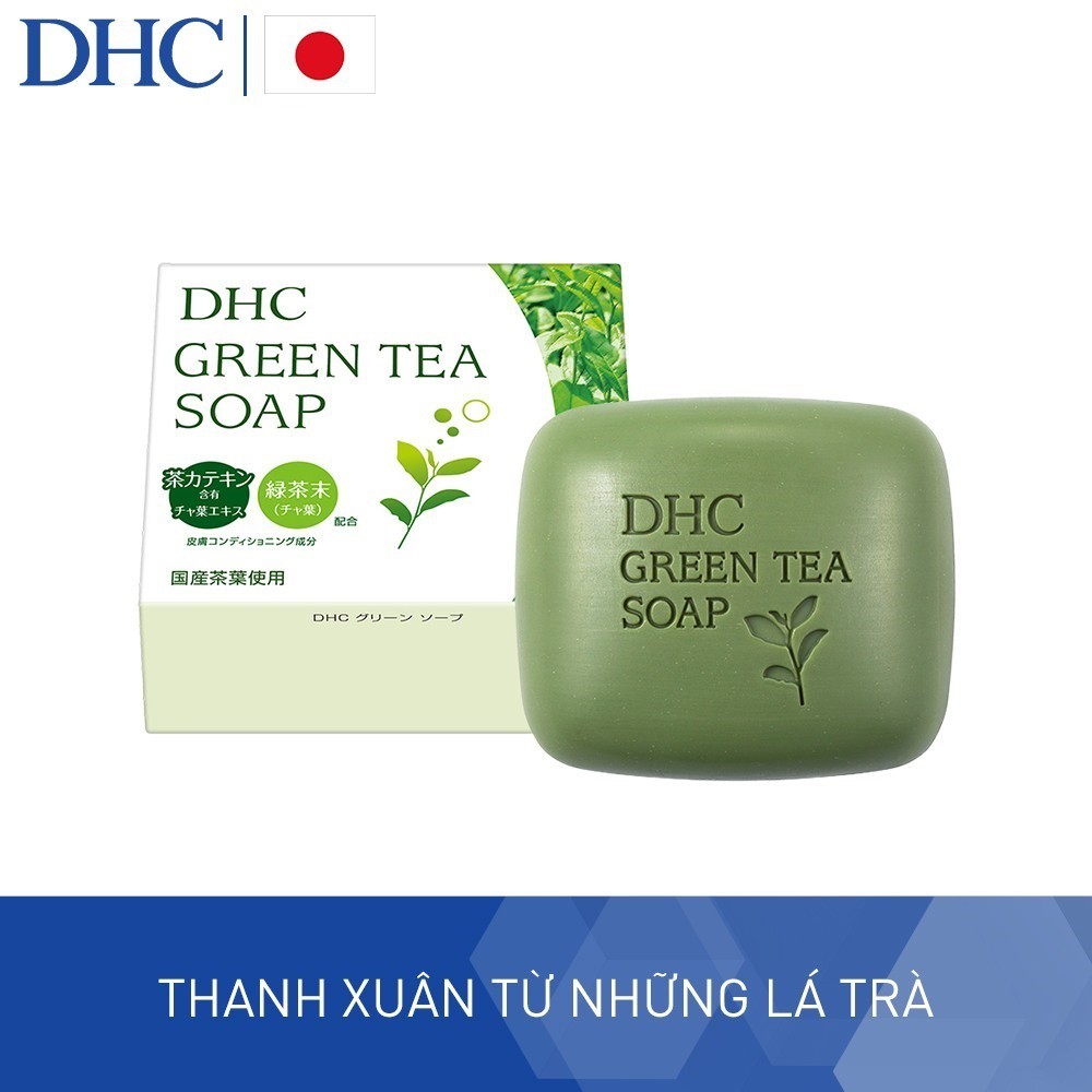Xà Phòng Rửa Mặt Trà Xanh DHC Green Tea Soap
