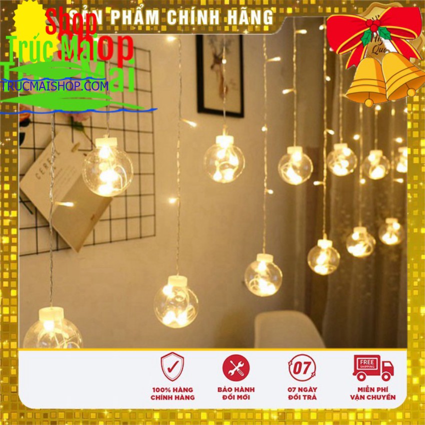 ĐÈN NHÁY THẢ MÀNH TRANG TRÍ HÌNH CẦU [DÀI 5M 12 BÓNG]  ( TỔNG KHO ĐÈN NHÁY )