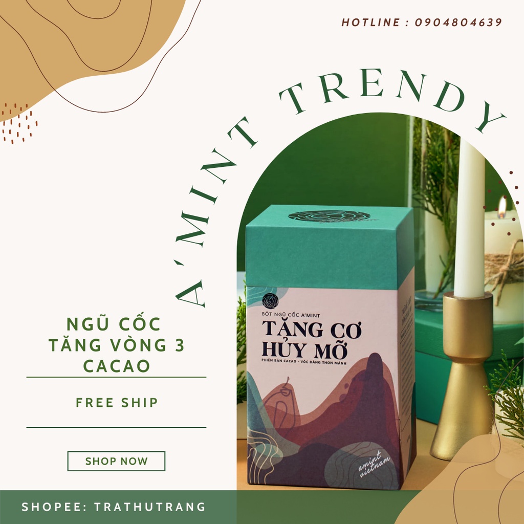 Bột ngũ cốc Amint - Chính hãng A’mint Vietnam - Kèm quà xinh