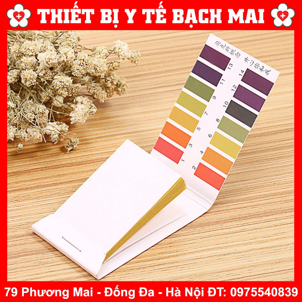 [Bộ 80 Miếng] Giấy Quỳ Tím Thử Độ PH