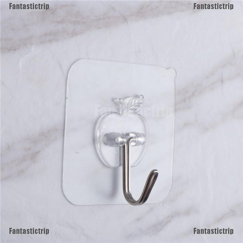 Bộ 5 Móc Treo Đồ Hình Tam Giác Có Giác Hút Mạnh Gắn Tường Tiện Dụng